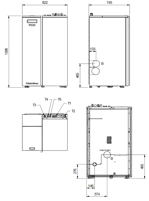 Caldaia a pellet - EXTRAFLAME PK25 EVO 25 kW