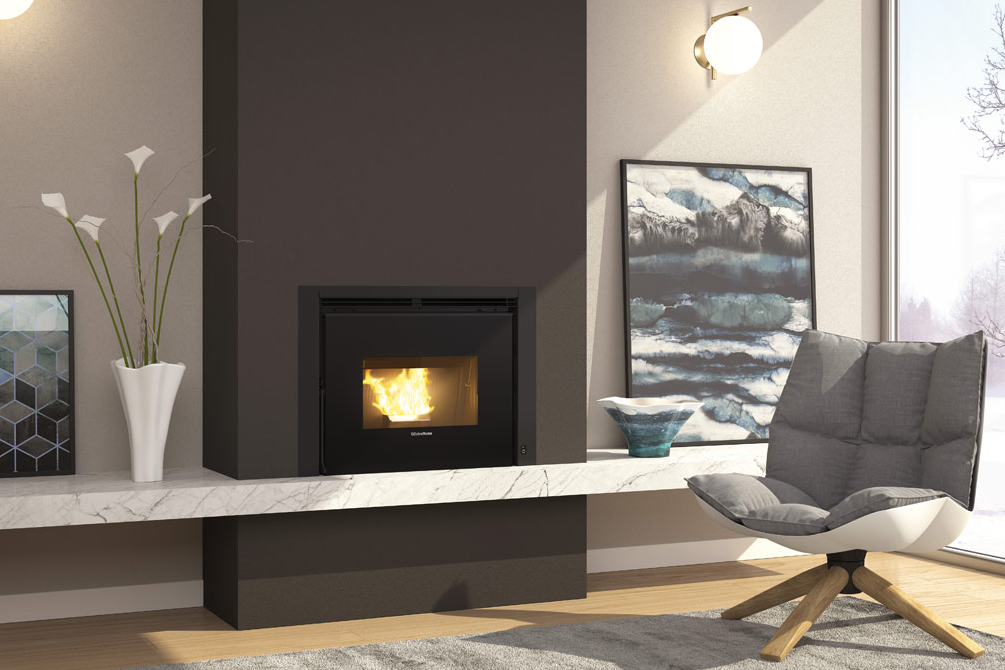Inserto à granulés canalisable - EXTRAFLAME Comfort P70 Air Plus 10 kW