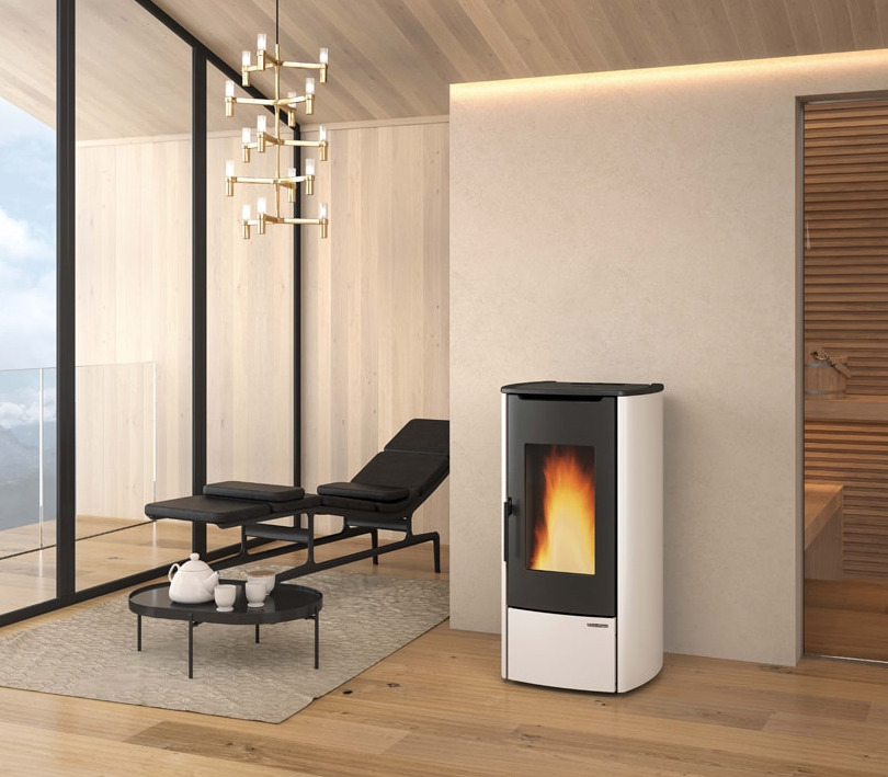 Stufa a pellet ventilé hydro - EXTRAFLAME Marina Idro H11 15 kW