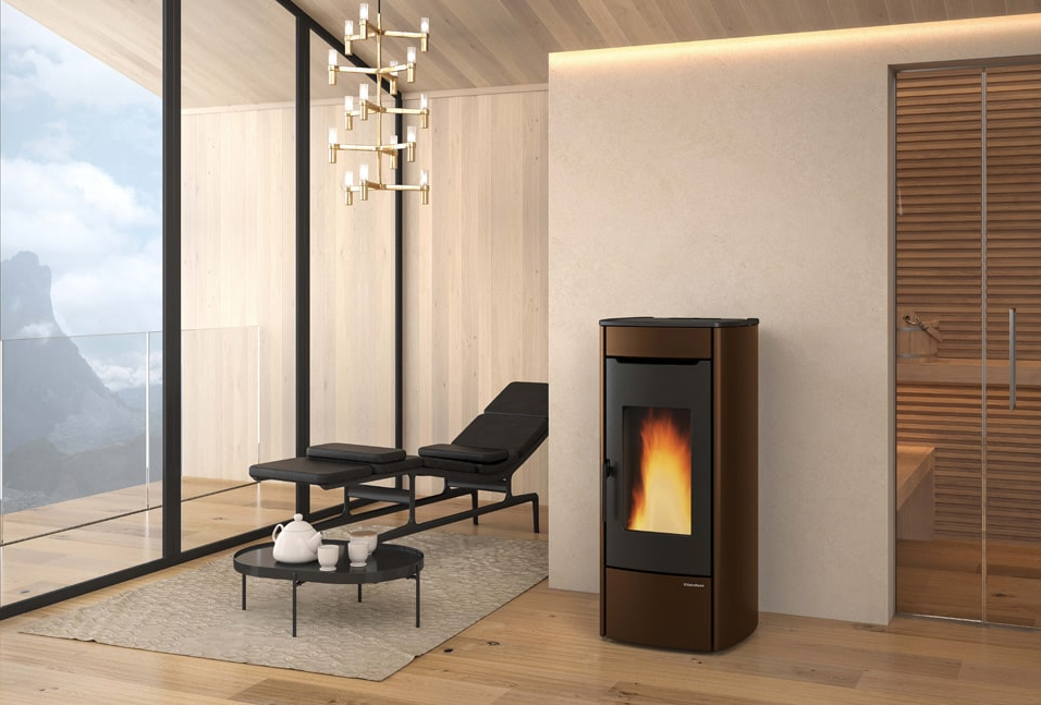 Stufa a pellet ventilé hydro - EXTRAFLAME Marina Idro H13 19 kW