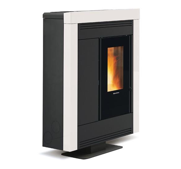 Stufa à granules extra plat canalisable - EXTRAFLAME Souvenir Plus Steel 5.0 10 kW