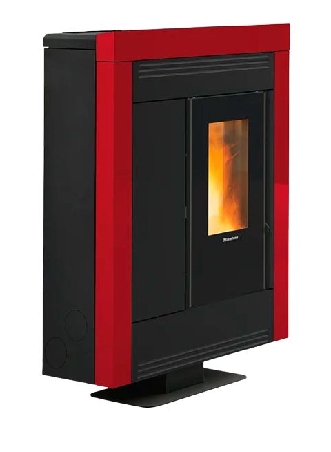 Stufa à granules extra plat canalisable - EXTRAFLAME Souvenir Plus Steel 5.0 10 kW