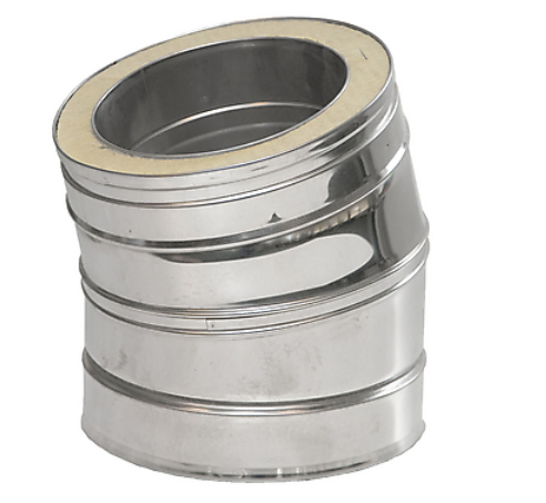Coude 30° paroi isolé Ø80mm - DW 316L/304