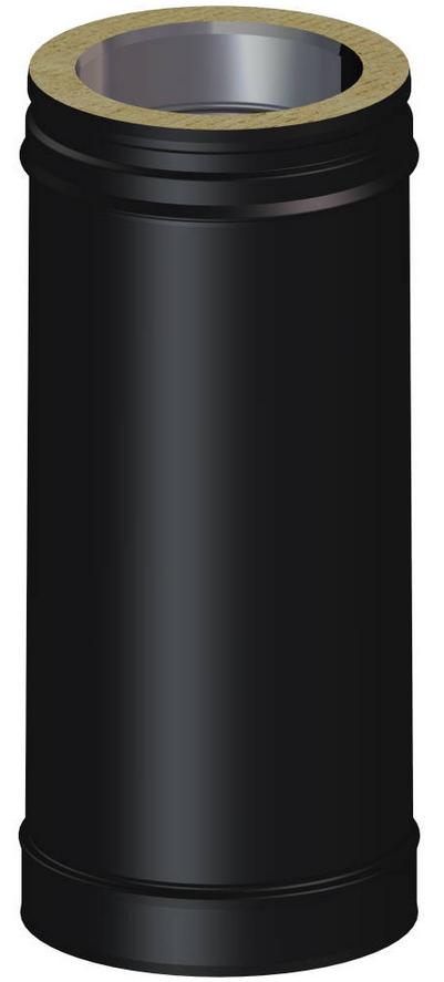Élément droit 440 mm Ø200mm - DW BLACK