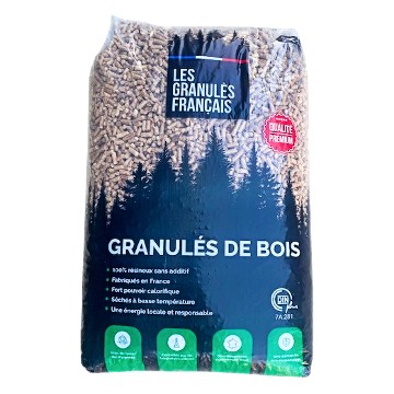 Granulés de bois Les Granulés Français - 63 sacs 945kg