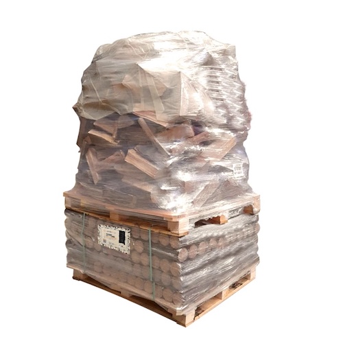 SimplyMixte Bûches nuit + Box Bois de chauffage 33cm