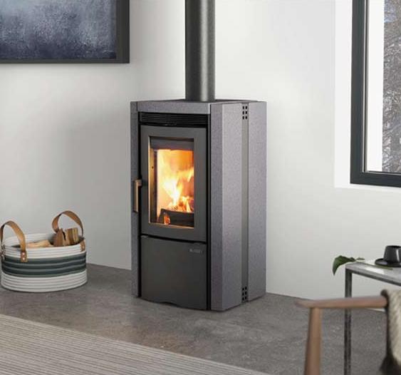 Stufa a legna raccordable en pierre - LA NORDICA Ester 5.0 8 kW