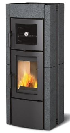 Stufa a legna avec four raccordable - LA NORDICA Ester Forno 5.0 8.2 kW