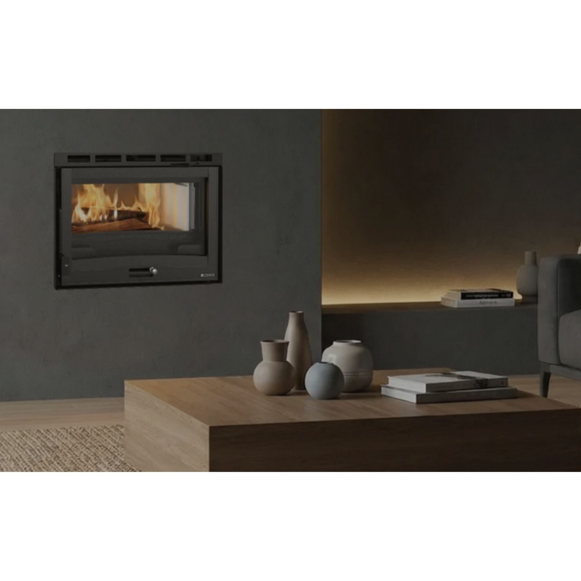 Inserto à bois ventilé - LA NORDICA Inserto 70 H 49.16 6.7 kW