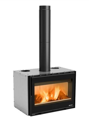 Inserto à bois raccordable - LA NORDICA Inserto 80 Wide.16 12.4 kW