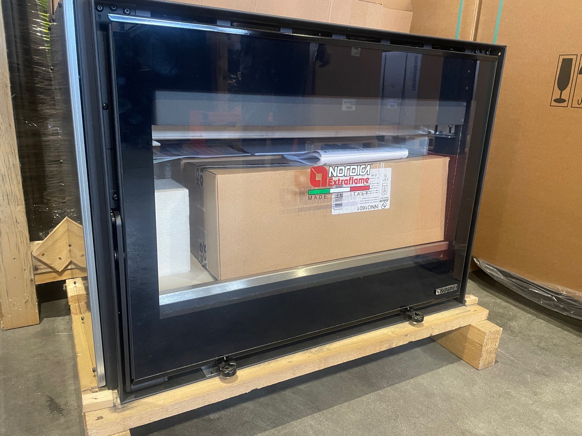Inserto à bois raccordable - LA NORDICA Inserto 80 Wide.16 12.4 kW