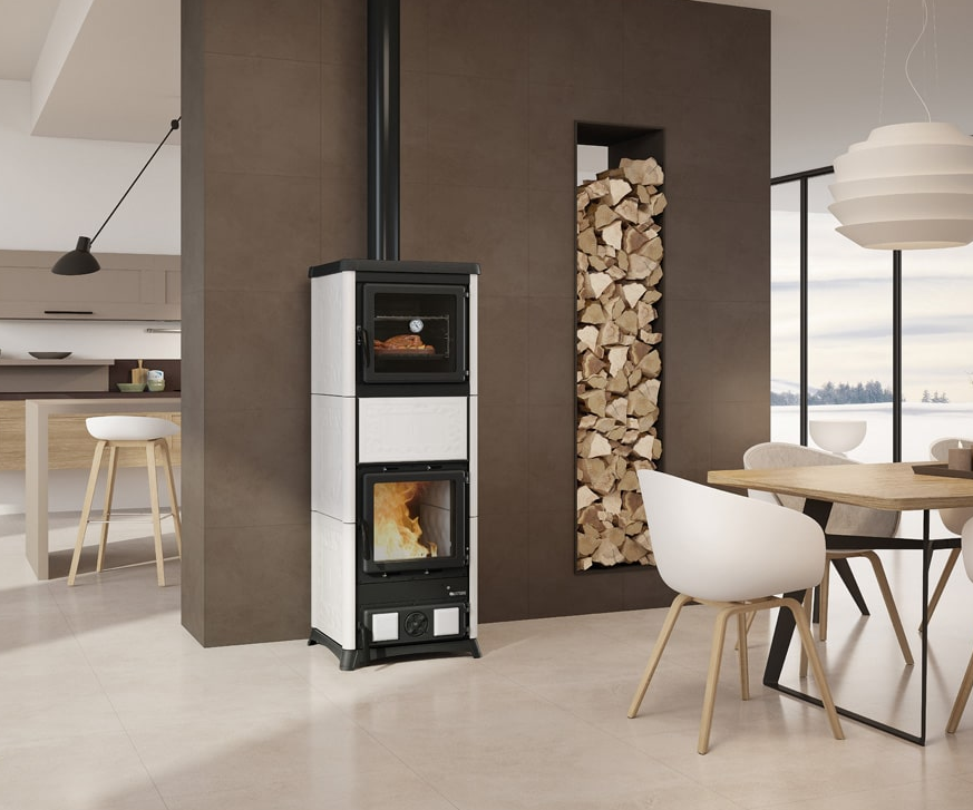 Stufa a legna avec four raccordable - LA NORDICA Nova Forno.16 11.8 kW