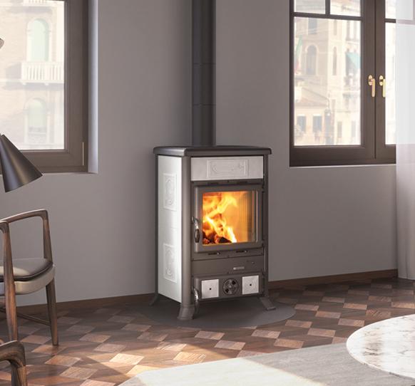 Stufa a legna en faïence - LA NORDICA Rossella R1.16 9 kW
