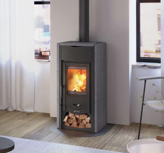 Stufa a legna raccordable en pierre - LA NORDICA Asia 5.0 7 kW