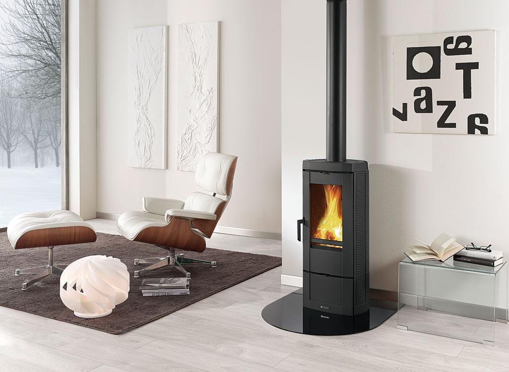 Stufa a legna en fonte - NORDICA Candy Lean 6.6 kW