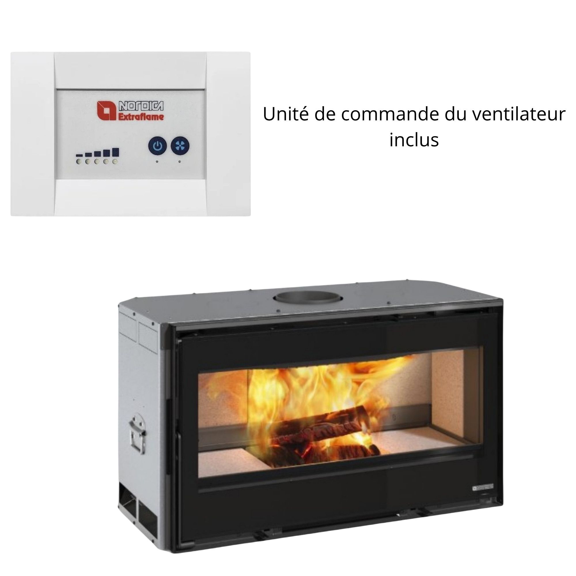 Inserto à bois ventilé - LA NORDICA Inserto 100 Lean 10.5 kW