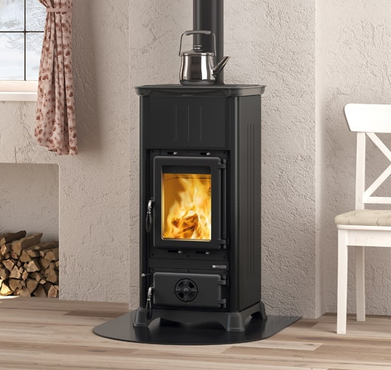 Stufa a legna raccordable - LA NORDICA Emiliana.165 Steel 6.5 kW