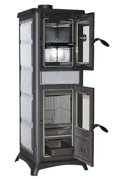 Stufa a legna avec four - LA NORDICA Gemma Forno.165 Pierre 7.3 kW