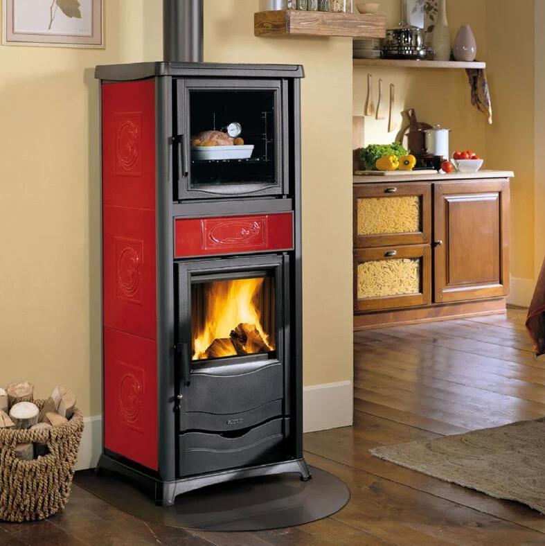 Stufa a legna avec four raccordable - LA NORDICA Rossella Plus Forno.165 Ceramica 9.4 kW