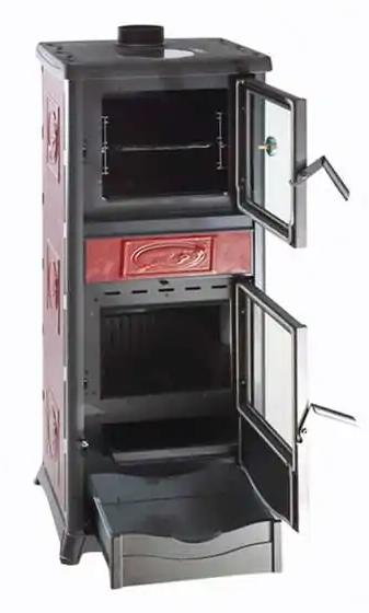 Stufa a legna avec four raccordable - LA NORDICA Rossella Plus Forno.165 Ceramica 9.4 kW