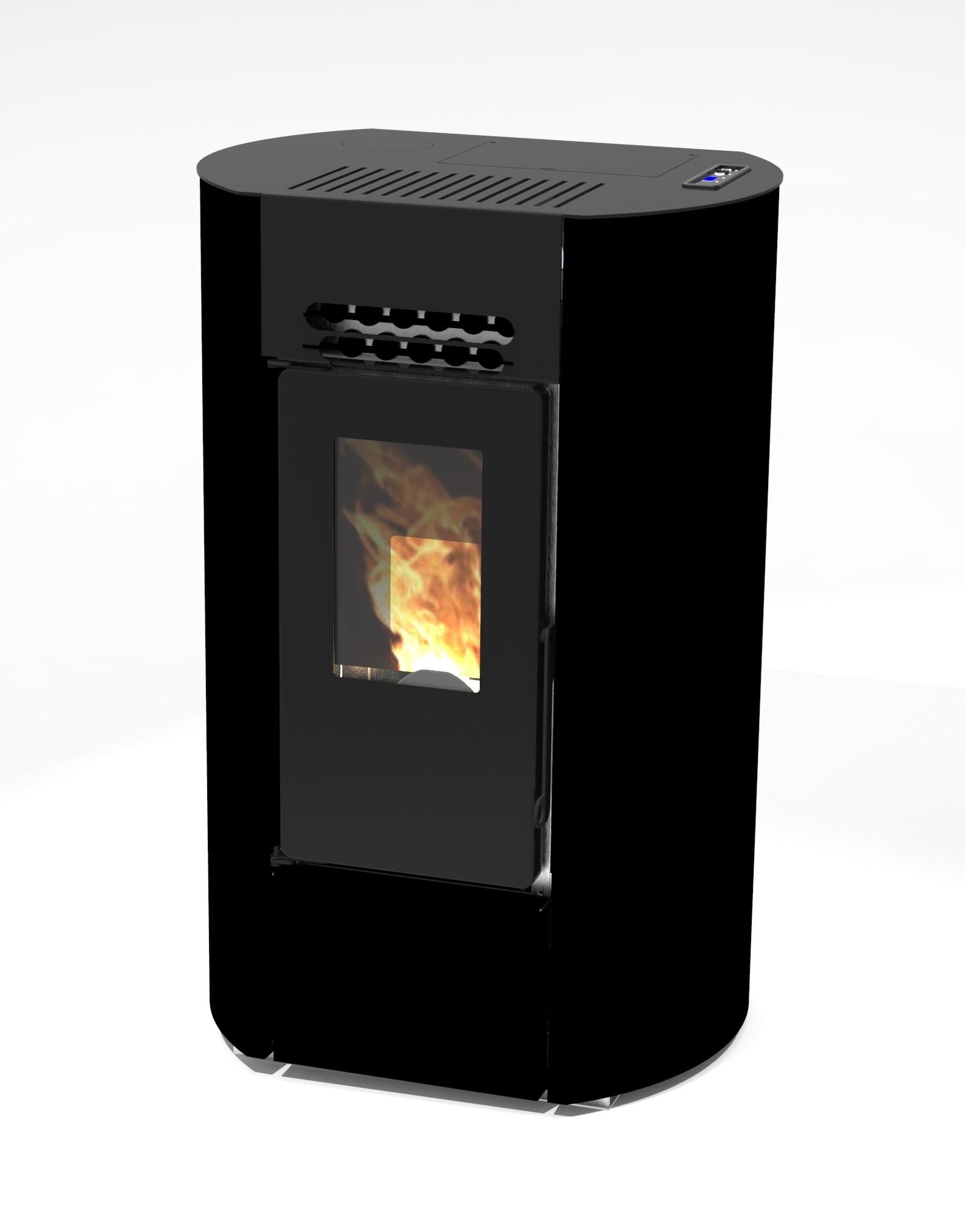 Stufa a pellet oval étanche - FIREMATIC O9