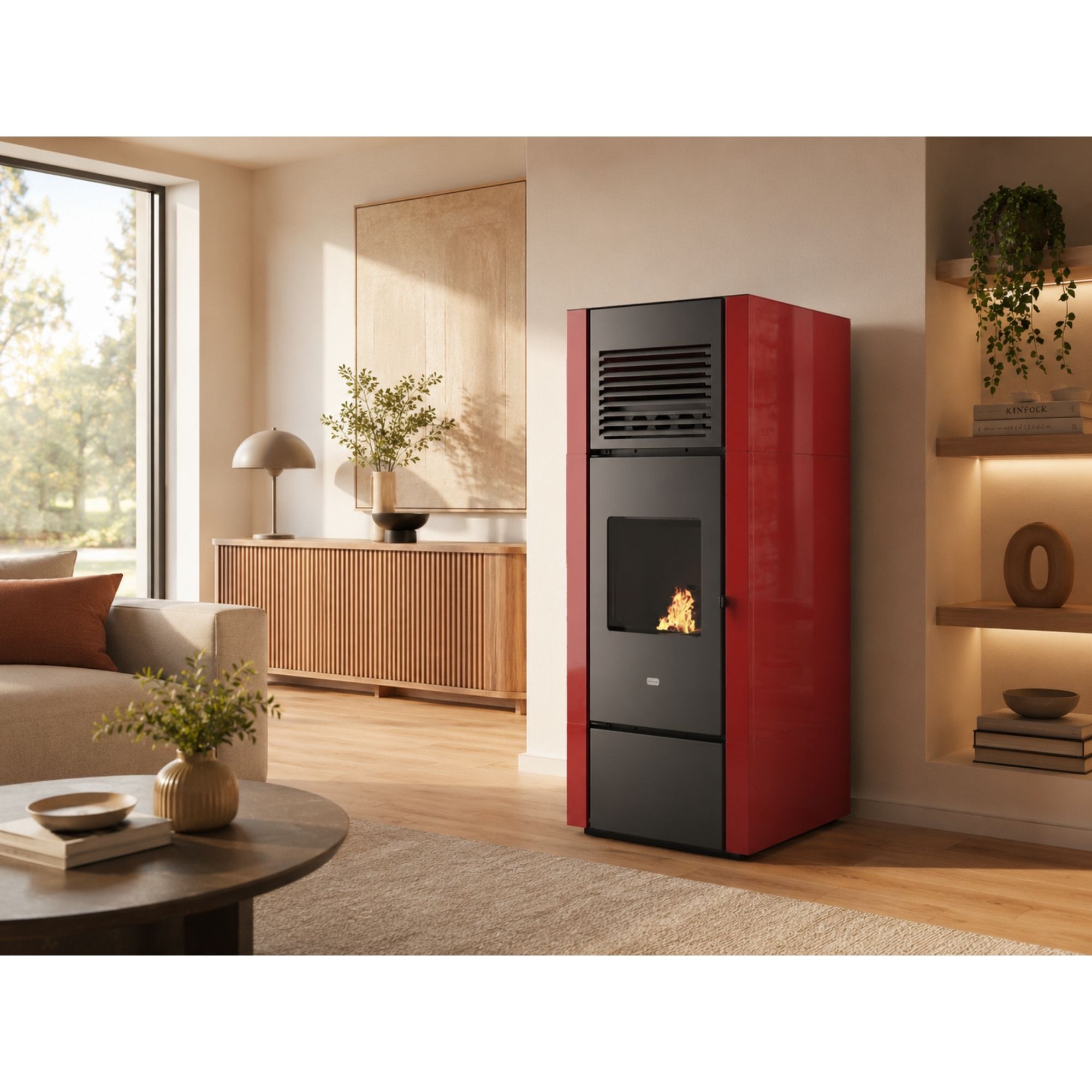 Stufa a pellet double canalisation - PUNTO FUOCO Nia 14 kW
