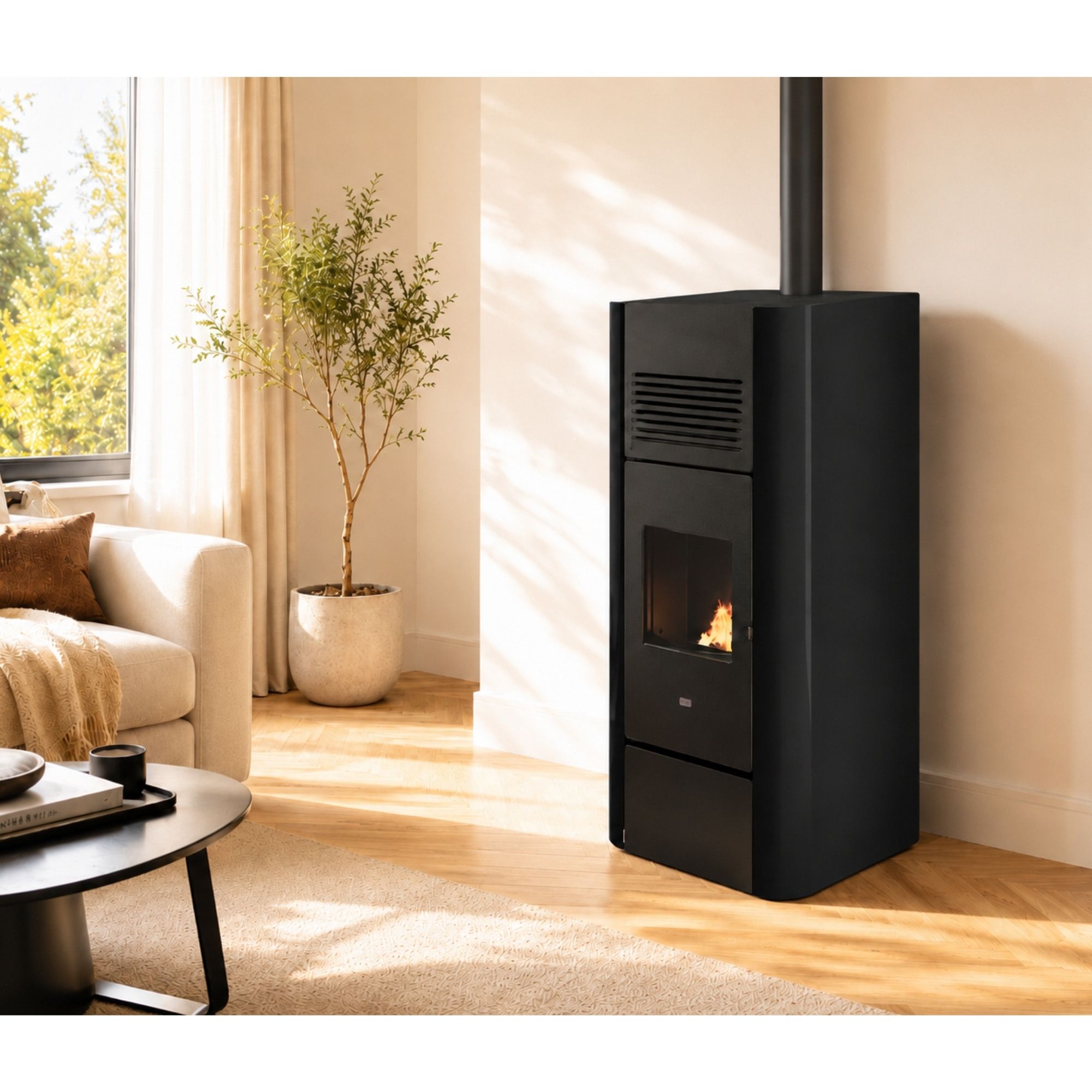 Stufa a pellet canalisable - PUNTO FUOCO Adria 14 kW