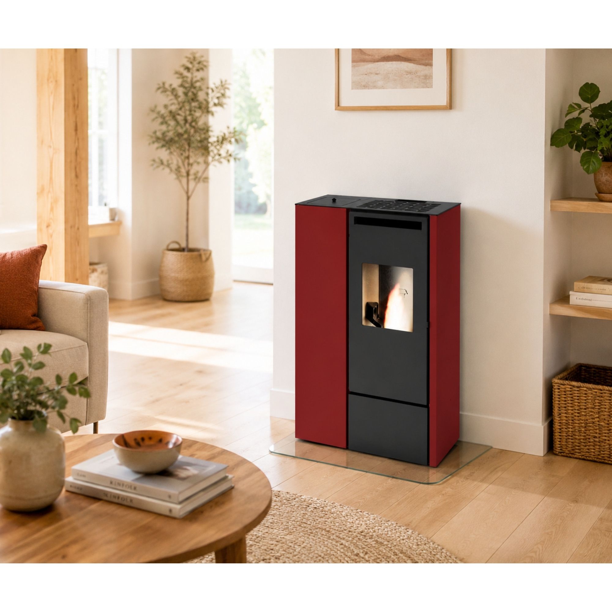 Stufa a pellet étanche slim - PUNTO FUOCO Olivia 9.9 kW