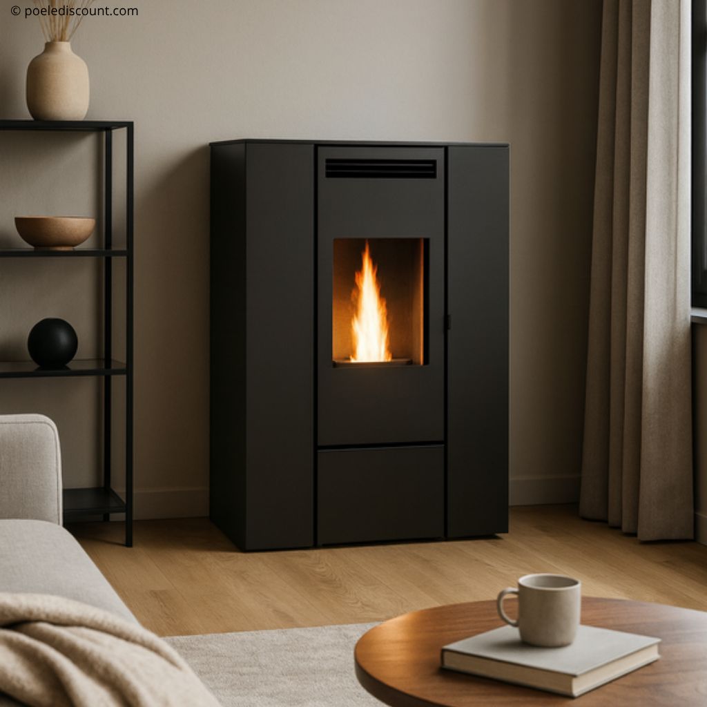 Stufa a pellet étanche slim canalisable - PUNTO FUOCO Olivia Can Up 9.9 kW