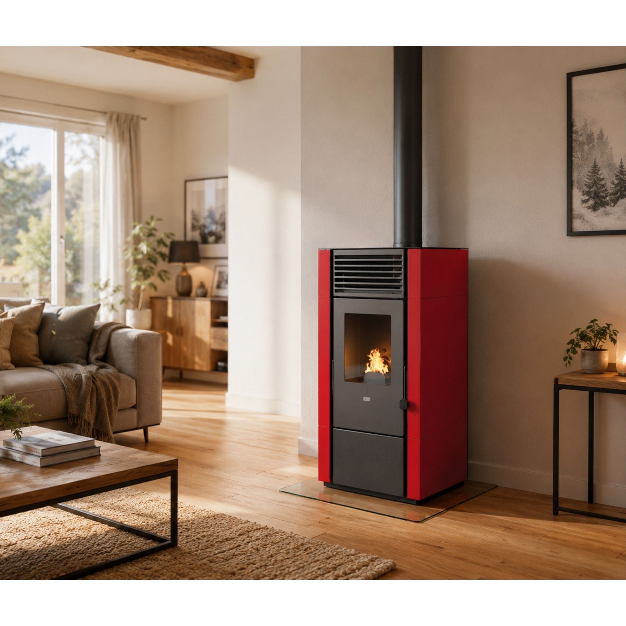 Stufa a pellet - PUNTO FUOCO Poly 8 kW