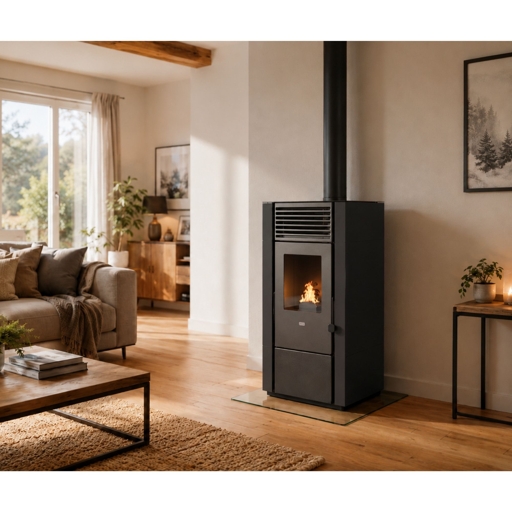 Stufa a pellet - PUNTO FUOCO Poly 8 kW