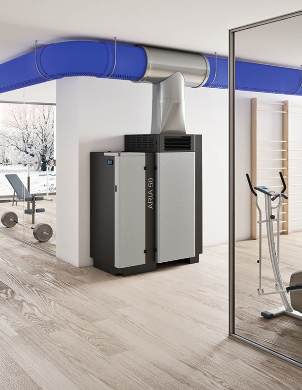 Caldaia a pellet à air pulsé - EVA CALOR Aria 50 kW