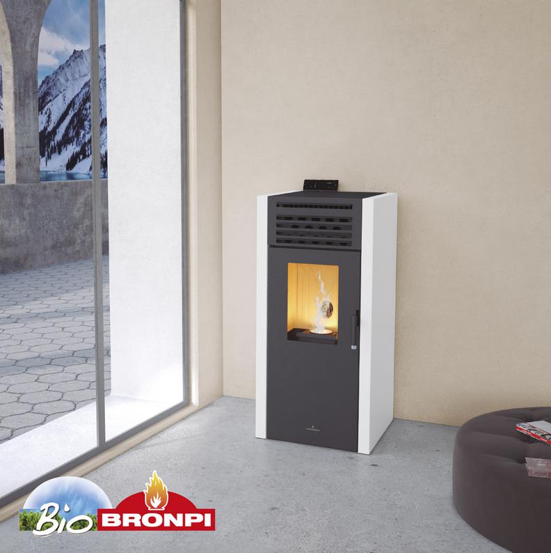 Stufa a pellet option canalisable - BRONPI Adel 13 kW