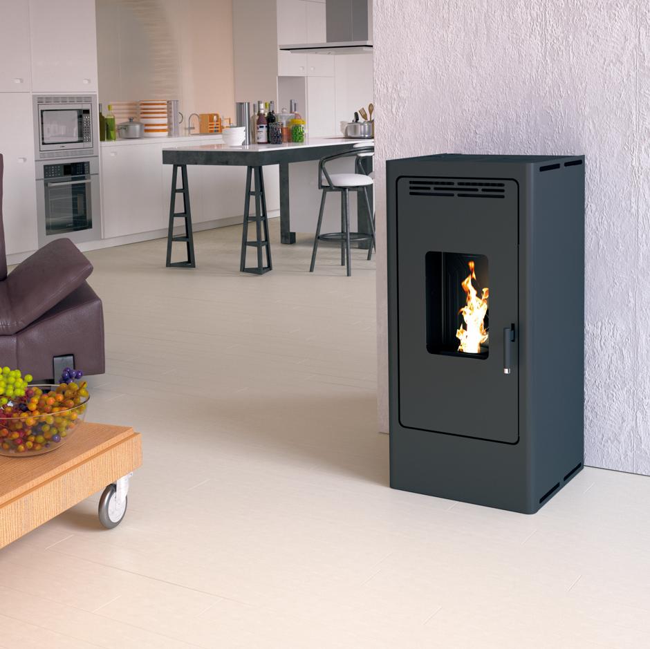 Stufa a pellet étanche fonte - FIREMATIC BR12 10.3 kW