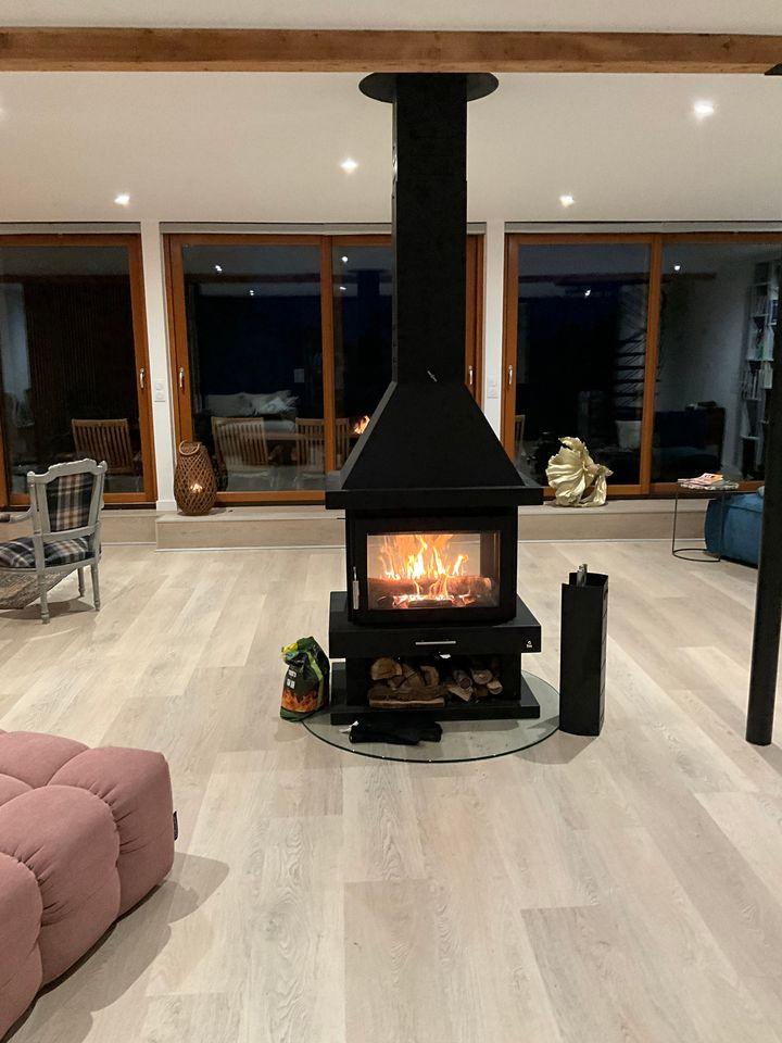 Stufa a legna cheminée 4 vitres - FIREMATIC Kingston 10.9 kW