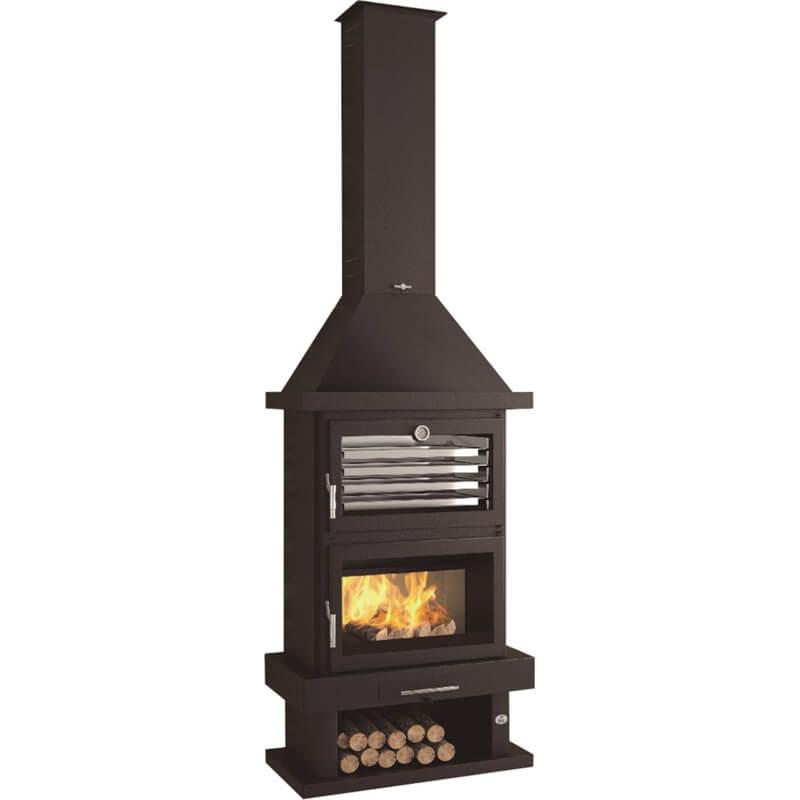 Stufa a legna cheminée avec four - FIREMATIC Lincoln 13.8 kW