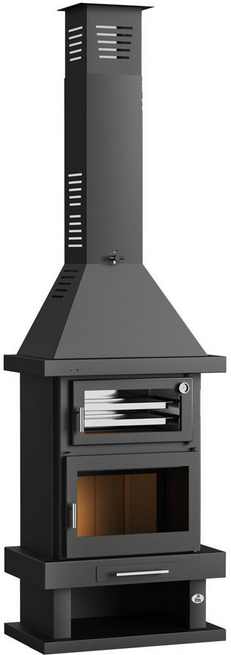 Stufa a legna cheminée avec four - FIREMATIC Phoenix 10.9 kW