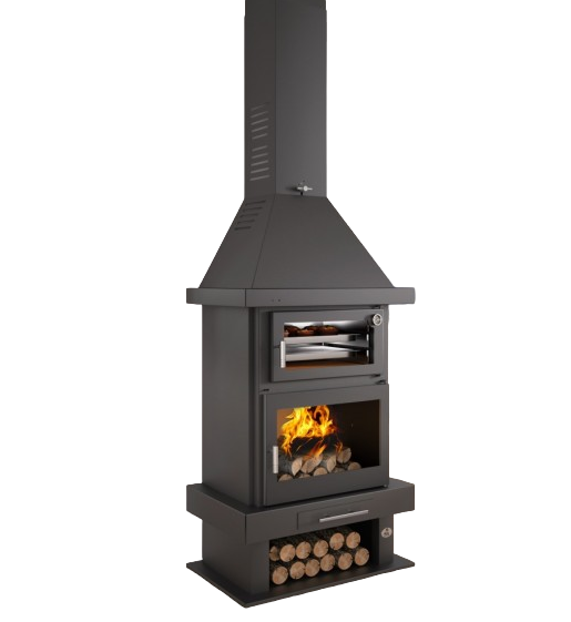 Stufa a legna cheminée avec four - FIREMATIC Phoenix 10.9 kW