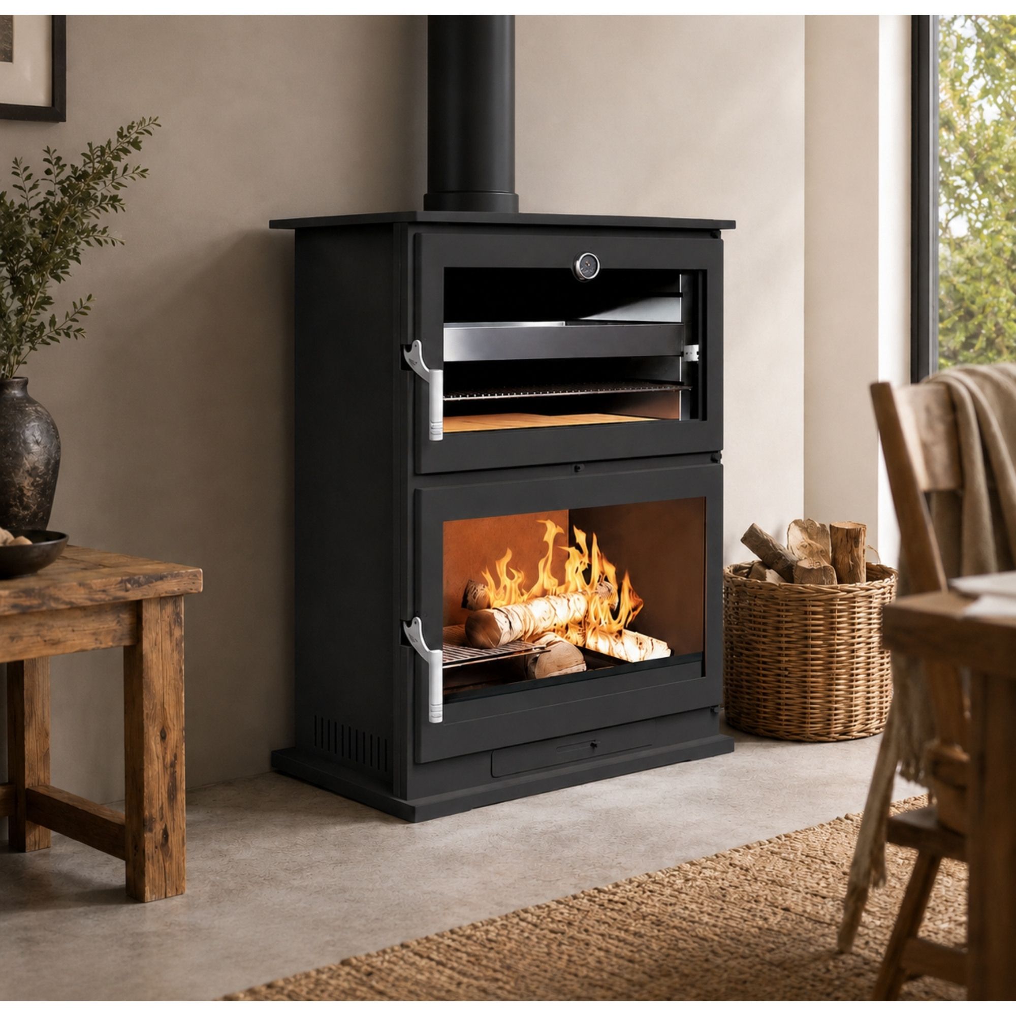 Stufa a legna avec four - FIREMATIC Dakota 10.9 kW