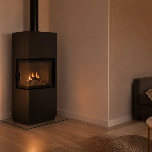 Stufa a legna Bef Home Kompakt Therm 6 II 6 kW Cheminée d'angle