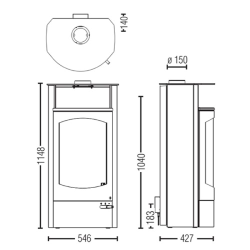 Stufa a legna Austroflamm Koko 2.0 | 6 kW