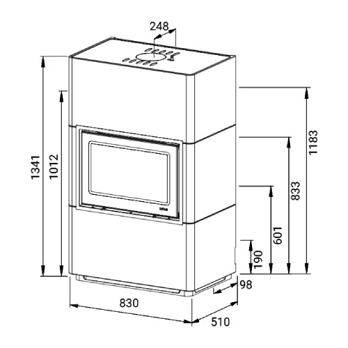 Stufa a legna Lotus Beto 470 | 6 kW