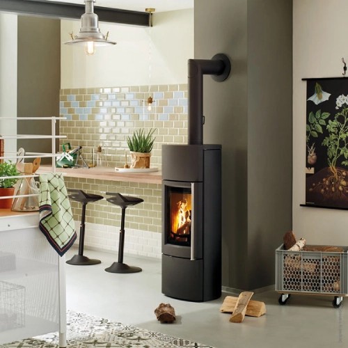 Stufa a legna Leda Delta Plus 6 kW accumulateur de chaleur