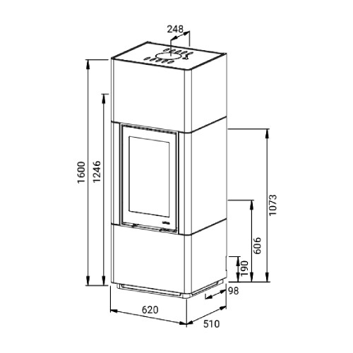 Stufa a legna Lotus Beto 700 | 6 kW