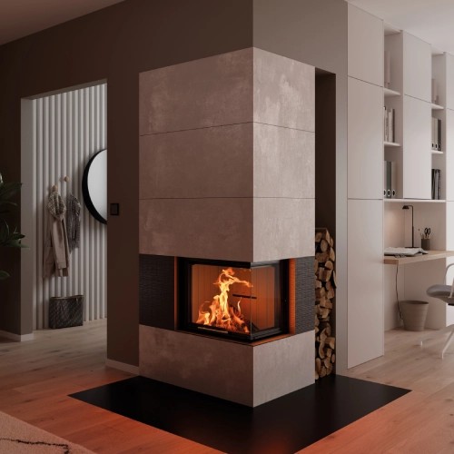 Inserto a legna Spartherm Varia 2R-55h H²O 7 kW porte coulissante, hydro
