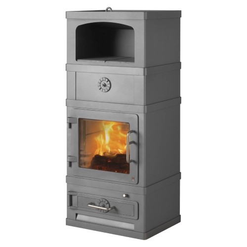 Stufa a legna Lotus 2060 | 8 kW avec compartiment chauffant