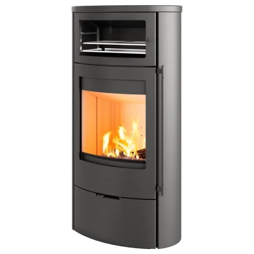 Stufa a legna Lotus Jubilee 35 acier 7 kW avec compartiment de cuisson