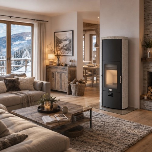 Stufa a legna Max Blank Toulouse SP 6,5 kW Accumulateur de chaleur