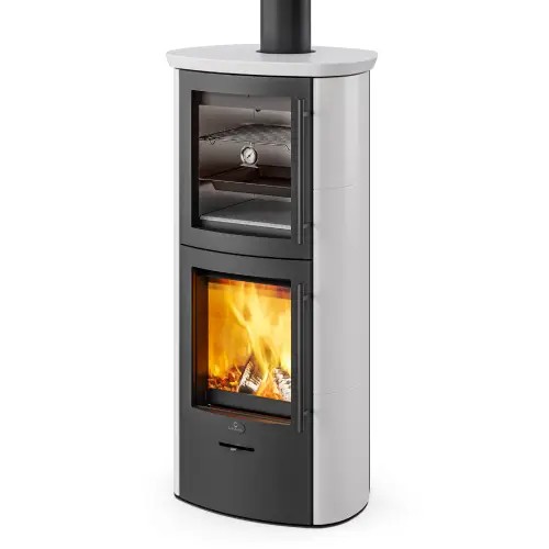 Stufa a legna Max Blank Rio BF Stone 6,5 kW Compartiment de cuisson