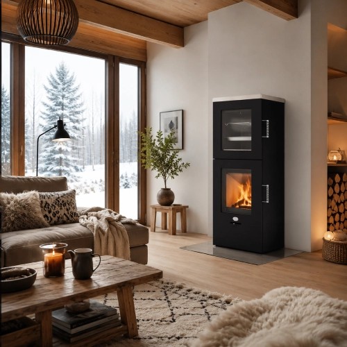 Stufa a legna Max Blank Nunrberg BF 6,5 kW Compartiment de cuisson
